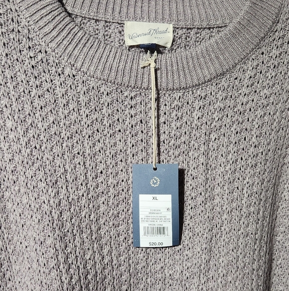 NWT Universal Thread Oversized Fit Knit Crew Sweater Size XL - Picture 3 of 6